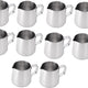 Omcan - 33 oz Stainless Steel Frothing Jug/Pitcher (976 ml), Pack of 10 - 80034