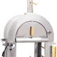 Omcan - 35,000 BTU Stainless Steel Wood Burning and Propane Pizza Oven - 49113