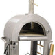 Omcan - 35,000 BTU Stainless Steel Wood Burning and Propane Pizza Oven - 49113