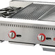 Omcan - 36" Natural Gas Combination Countertop Hot Plate, Charbroiler, and Griddle - 48086