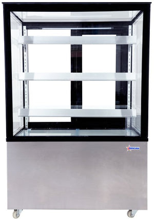 Omcan - 36" Square Glass Floor Refrigerated Display Case - RS-CN-0271-S