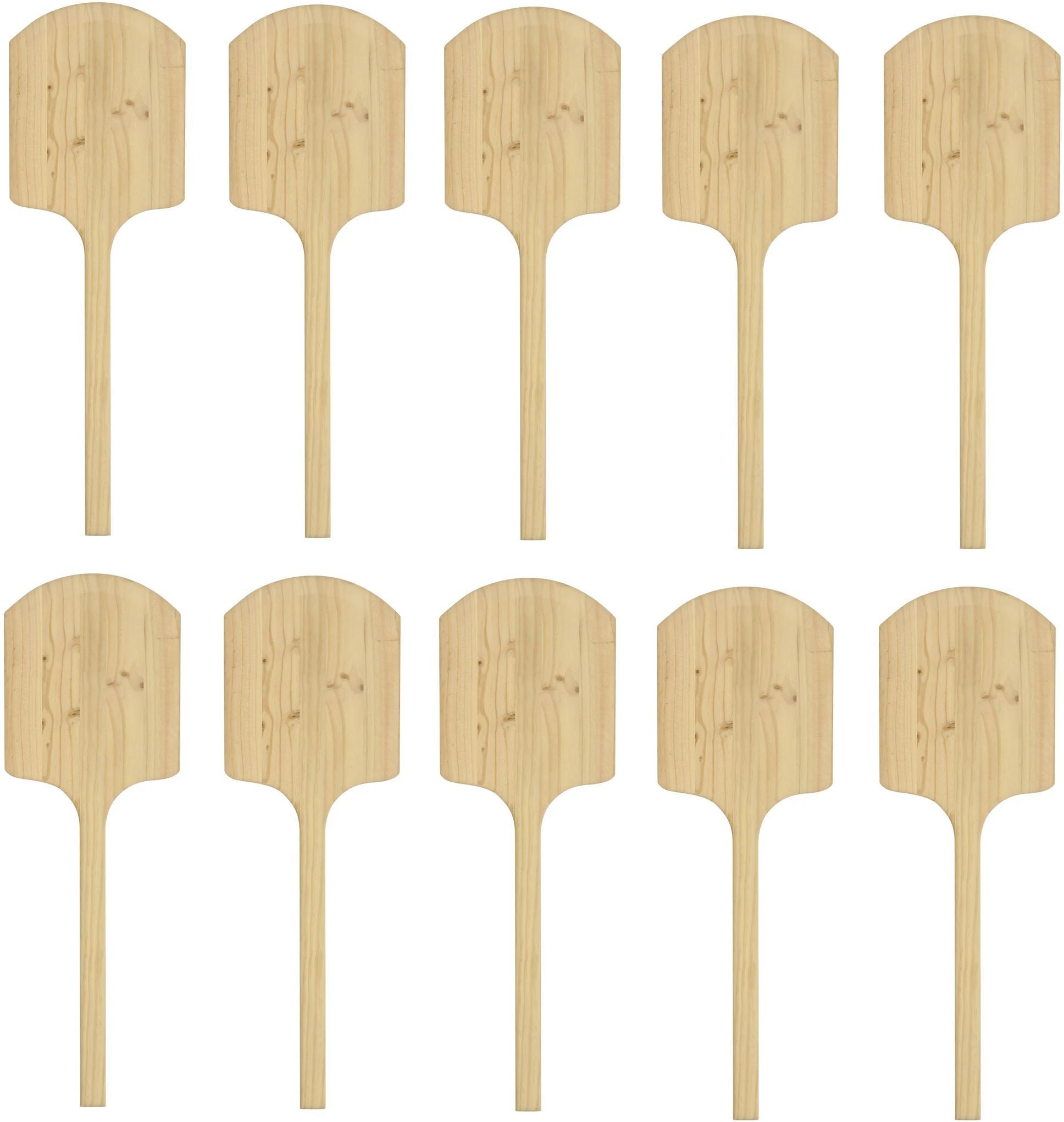 Omcan - 36" Wooden Pizza Peel (12" x 14"), Pack of 10 - 80601