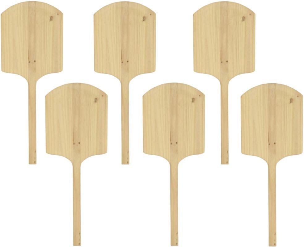 Omcan - 36" Wooden Pizza Peel (14" x 16"), Pack of 6 - 80605