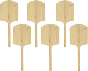 Omcan - 36" Wooden Pizza Peel (14" x 16"), Pack of 6 - 80605