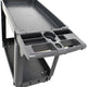 Omcan - 39.8" x 17.3" x 33" Heavy Duty Dark Gray 2 Shelf Utility Cart with Extended Handle - 47152