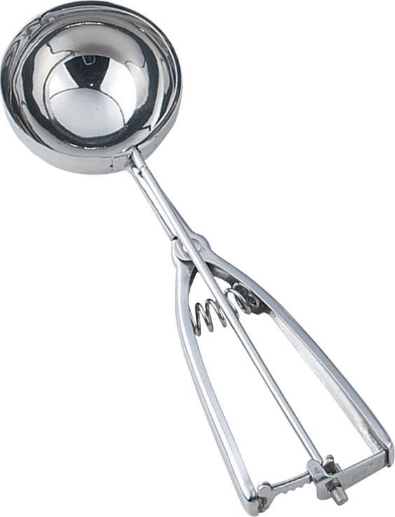 Omcan - 3.75 oz Stainless Steel Ice Cream Scoop Disher, Pack of 20 - 34850