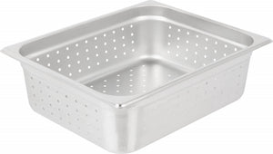 Omcan - 4" Deep 1/2-Size Perforated Steam Table Pan, Pack of 10 - 85204