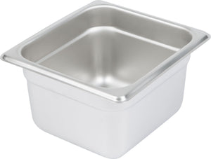 Omcan - 4" Deep 1/6-Size Stainless Steel Steam Table Pan, Pack of 20 - 80278