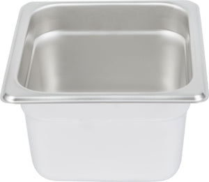 Omcan - 4" Deep 1/6-Size Stainless Steel Steam Table Pan, Pack of 20 - 80278