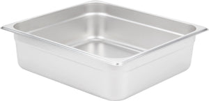 Omcan - 4" Deep 2/3-Size Stainless Steel Steam Table Pan, Pack of 10 - 80614