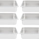 Omcan - 4" Deep 2/3-Size Stainless Steel Steam Table Pan, Pack of 10 - 80614