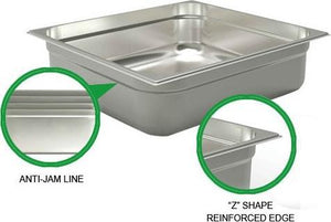 Omcan - 4" Deep Full Size Stainless Steel Steam Table Pan, Pack of 10 - 80258