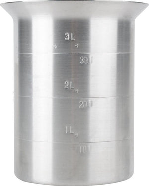 Omcan - 4 QT Aluminum Liquid Measure (3800 ml), Pack of 10 - 80403