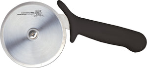 Omcan - 4” R-Style Pizza Cutter with Black Handle, Pack of 10 - 12806