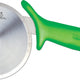 Omcan - 4” R-Style Pizza Cutter with Green Handle, Pack of 10 - 18841