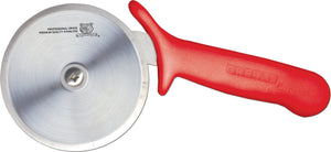 Omcan - 4” R-Style Pizza Cutter with Red Handle, Pack of 10 - 12813