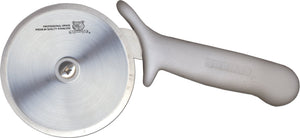 Omcan - 4” R-Style Pizza Cutter with White Handle, Pack of 10 - 12815