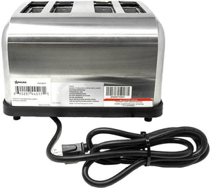 Omcan - 4-Slot Stainless Steel Commercial Standard Duty Pop Up Toaster - 44517