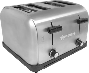 Omcan - 4-Slot Stainless Steel Commercial Standard Duty Pop Up Toaster - 44517