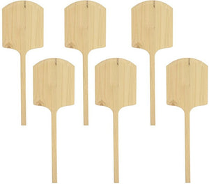 Omcan - 42" Wooden Pizza Peel (14" x 16"), Pack of 6 - 80606