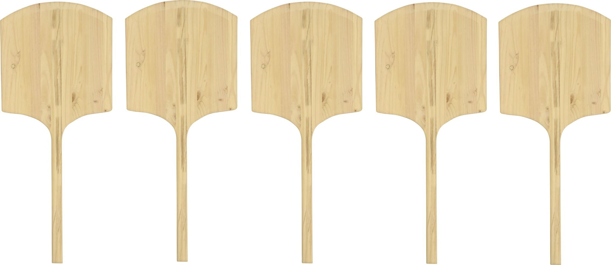 Omcan - 42" Wooden Pizza Peel (18" x 18"), Pack of 5 - 80608