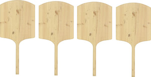 Omcan - 42" Wooden Pizza Peel (20" x 22"), Pack of 4 - 80609