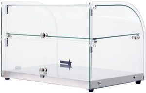 Omcan - 45 L Capacity Countertop Food Display Case with Curved Front Glass - 44372