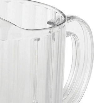 Omcan - 48 oz Clear Polycarbonate Water Pitcher (1.4 L), Pack of 25 - 80088