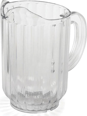 Omcan - 48 oz Clear Polycarbonate Water Pitcher (1.4 L), Pack of 25 - 80088