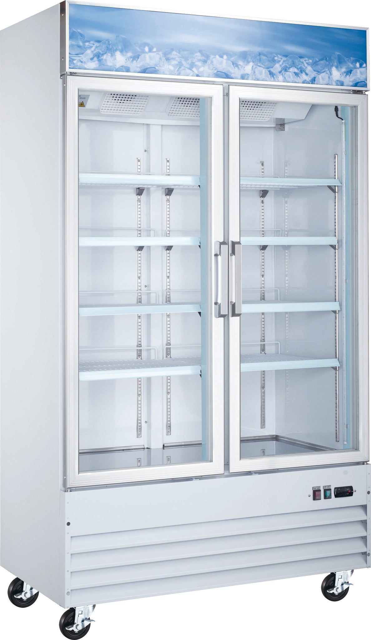 Omcan - 49" Reach-In Freezer with 2 Glass Doors - FR-CN-1250-HC