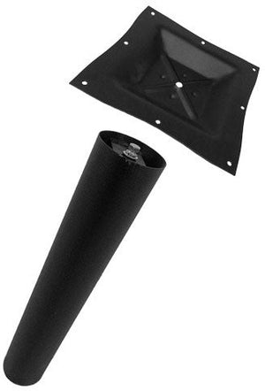 Omcan - 4.5" D x 28.5" H Black Column with Square Top Spider, Pack of 4 - 43207