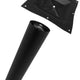 Omcan - 4.5" D x 28.5" H Black Column with Square Top Spider, Pack of 4 - 43207