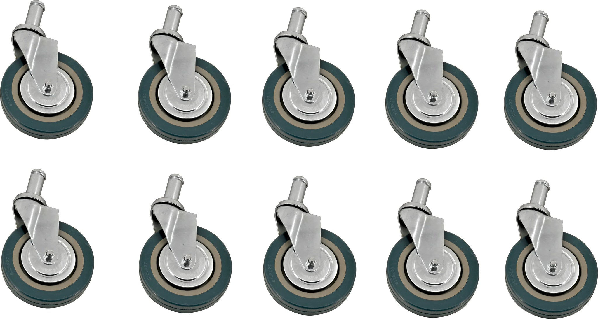 Omcan - 5” Industrial Caster For Shelving Units, Pack of 10 - 14460