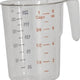 Omcan - 5 Piece Clear Polycarbonate Measuring Cup Set, Pack of 5 - 80575