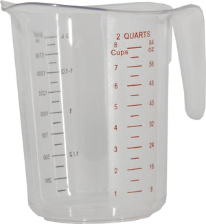 Omcan - 5 Piece Clear Polycarbonate Measuring Cup Set, Pack of 5 - 80575