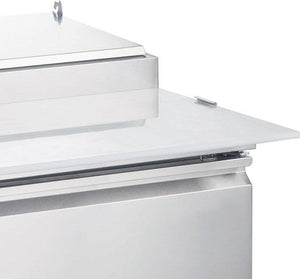 Omcan - 50" Stainless Steel Refrigerated Pizza Prep Table With Single Door - 50042