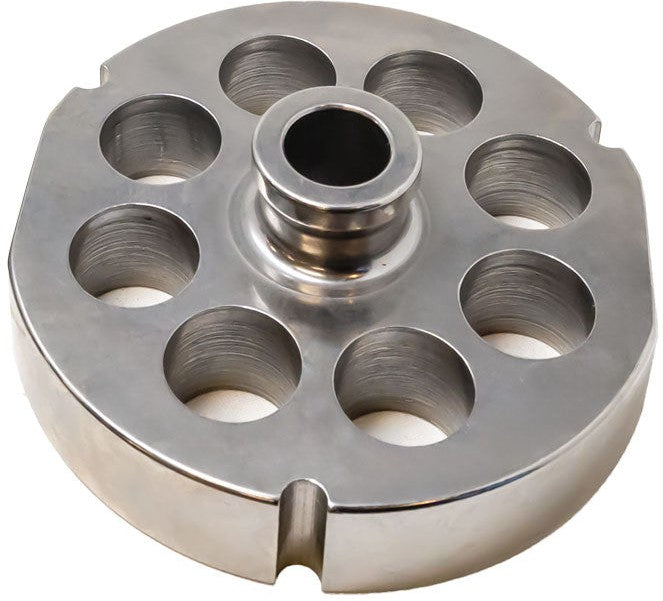 Omcan - #52 (25 mm) Stainless Steel Meat Grinder Plate with Hub - 11179