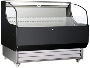 Omcan - 52" Grab-and-Go Open Refrigerated Floor Self-Serve Display Case with 13.07 cu.ft Capacity - 44544