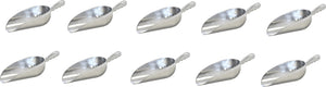 Omcan - 58 oz Aluminum Scoop with Round Bottom, Pack of 10 - 27683