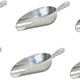 Omcan - 58 oz Aluminum Scoop with Round Bottom, Pack of 10 - 27683