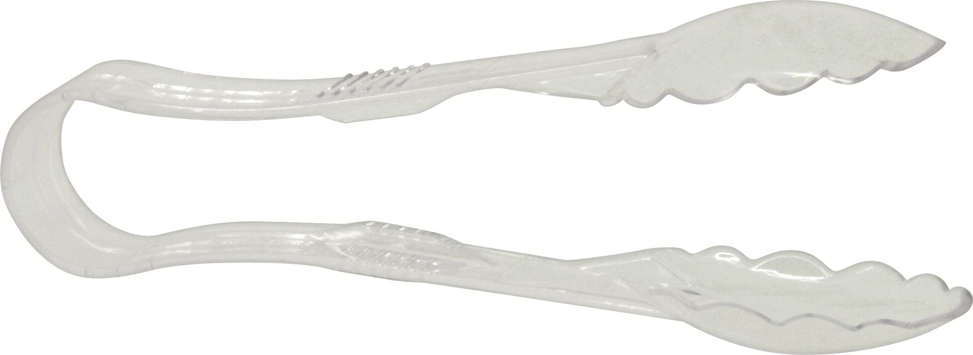 Omcan - 6” Clear Polycarbonate Scallop Tong, Pack of 200 - 80150