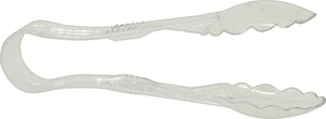 Omcan - 6” Clear Polycarbonate Scallop Tong, Pack of 200 - 80150