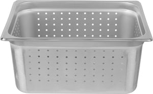 Omcan - 6" Deep 1/2-Size Perforated Steam Table Pan, Pack of 10 - 85208