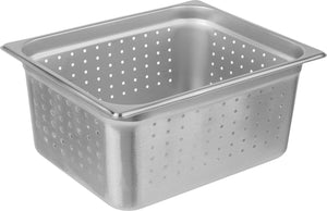 Omcan - 6" Deep 1/2-Size Perforated Steam Table Pan, Pack of 10 - 85208