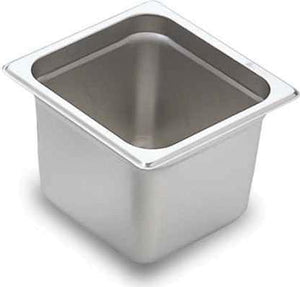 Omcan - 6" Deep 1/6-Size Stainless Steel Steam Table Pan, Pack of 15 - 80279