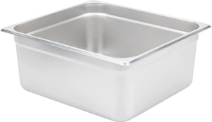 Omcan - 6" Deep 2/3-Size Stainless Steel Steam Table Pan, Pack of 5 - 80615