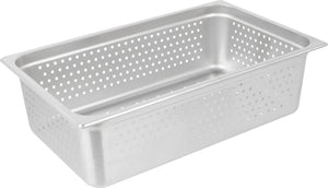 Omcan - 6" Deep Full Size Perforated Steam Table Pan, Pack of 5 - 85196