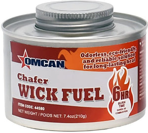 Omcan - 6 Hour Wick Chafing Dish Fuel with Safety Twist Cap, Pack of 60 - 44580