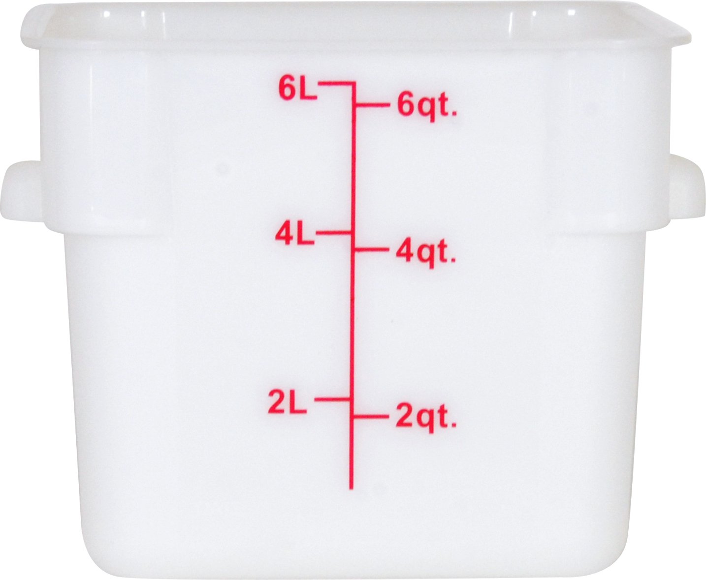 Omcan - 6 QT Square Food Storage Container, Pack of 25 - 80204