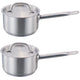 Omcan - 6 QT Stainless Steel Sauce Pan with Cover, Pack of 4 - 80434